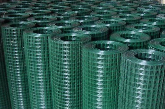 Green PVC Coated 12 Gauge Welded Wire Dog Fencing